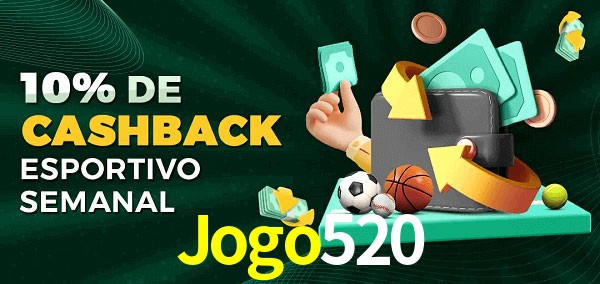 10% de bônus de cashback na Jogo520